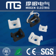 Saddle Type nylon cable Tie Mounts ,socket for cable ties with UL94V-2 ,CE approval